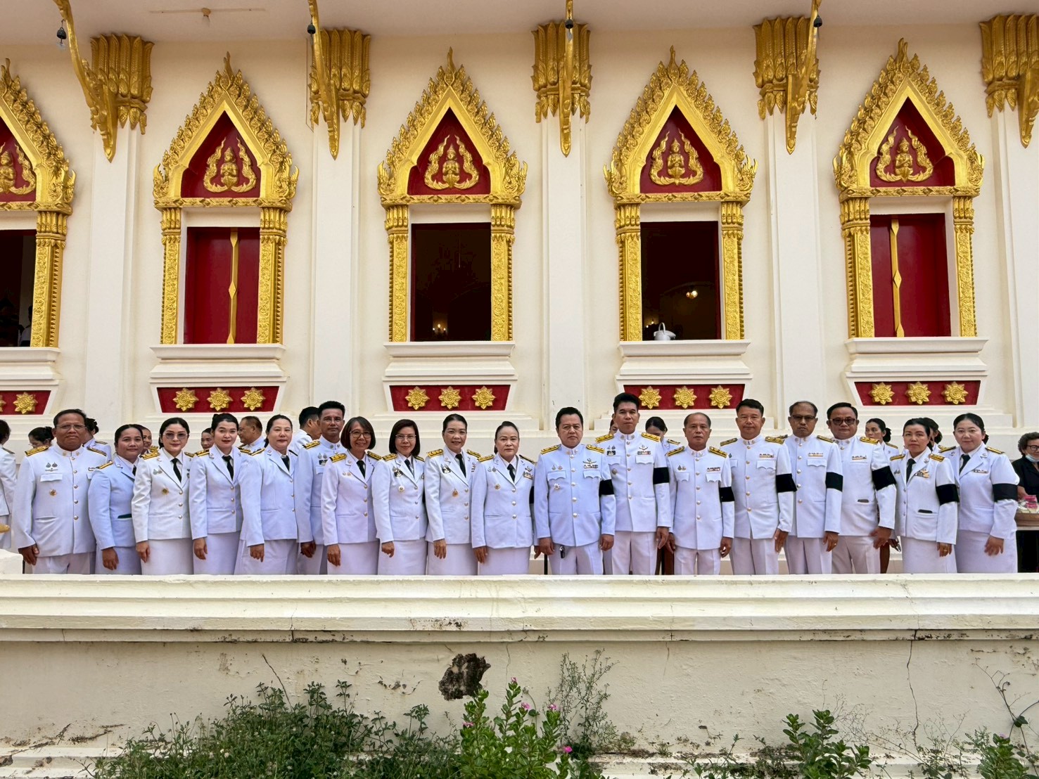title - ส.ป.ก. ยโสธร ร่วมพิธีทำบุญตักบาตรและพิธีบำเพ็ญกุศล (สัตตมวาร ๗ วัน) เพื่ออุทิศถวายเป็นพระกุศล สมเด็จพระเจ้าลูกเธอ เจ้าฟ้าพัชรกิติยาภา นเรนทิราเทพยวดี กรมหลวงราชสาริณีสิริพัชร มหาวัชรราชธิดา  ณ วัดศรีธรรมาราม (พระอารามหลวง) อำเภอเมืองยโสธร จังหวัดยโสธร